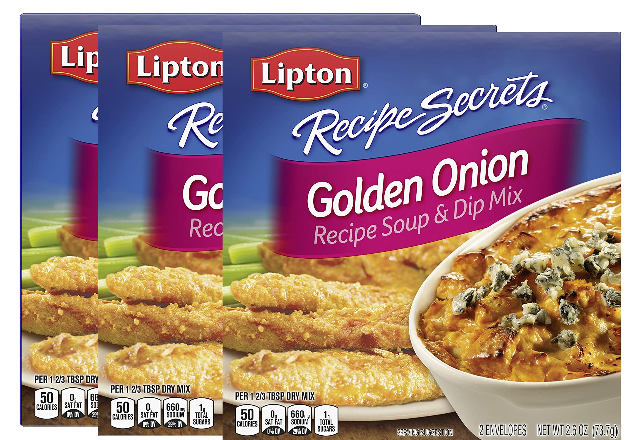 Lipton Recipe Secrets Soup and Dip Mix For a Delicious Meal Golden