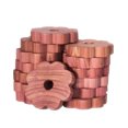 Ludlz 20Pcs Cedar Blocks for Clothes Storage, Natural Aromatic Red