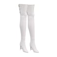 thumbnail image 2 of Figuras de acción a escala 1/6, botas altas, zapatos para muñecas, regalos DIY para niños y adultos, mujeres blanco, 2 of 8
