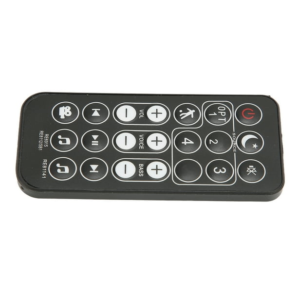 Reemplazo de control remoto para barra de sonido, RE6915 Sistema de barra de control remoto de repuesto Control remoto Barra de sonido Controlador remoto True Excellence