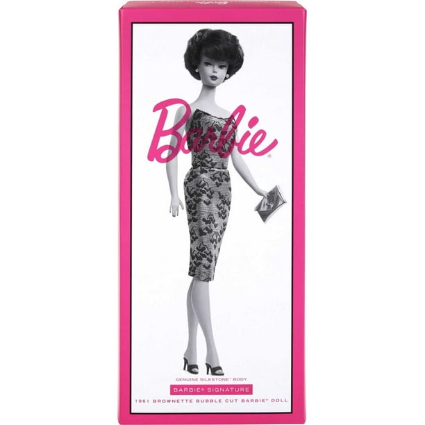 Muñeca coleccionable Barbie 1961 Brownette Bubble Cut 60