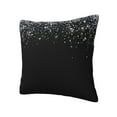 thumbnail image 2 of Wukai Silver Glitter1 Premium Polyester Fleece Pillow Covers with Hidden Zipper Closure,Luxuriously Soft and Durable-16"x16", 2 of 7