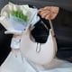 thumbnail image 2 of Bolso de mano de cuero de moda para mujer, estilo hobo, con forma de media luna, para hombro y debajo del brazo, 2 of 5