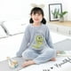 thumbnail image 4 of Conjunto de Pijama de franela para niños y niñas, bonito conjunto de invierno con dibujos animados, ropa cálida para el hogar y Navidad, 4 of 4