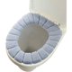 thumbnail image 2 of Juego de 2 fundas protectoras para asiento de inodoro de tela cálida, cojín para asiento de inodoro, color gris, 2 of 3