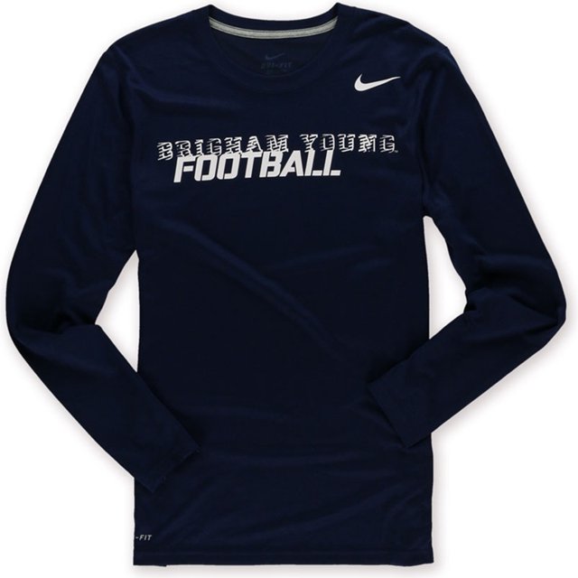 Camiseta gráfica Nike BYU para hombre color azul talla mediana