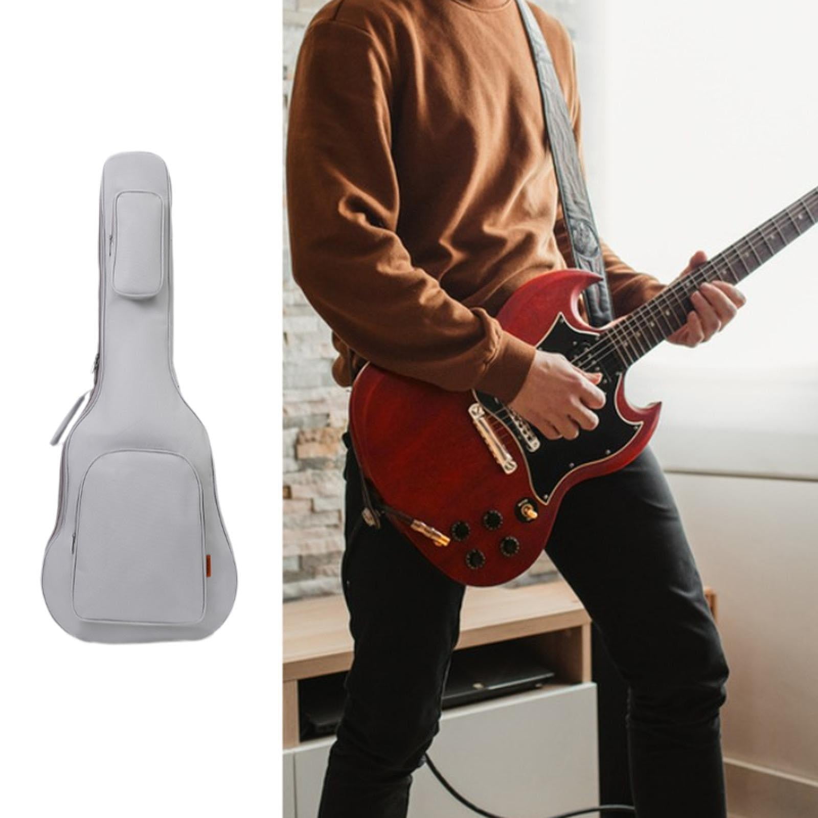 MERIGLARE 40 41 inch Guitar Bag Acoustic Classical Guitar Case Soft with Zippers with Handle and Pockets Professional Backpack Portable Gray