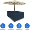 thumbnail image 3 of Covers & all Rectangle Table & Chair Set Cover, Umbrella Hole, Waterproof UV & Weather Resistant, Patio Lawn Garden Backyard Furniture, Air Vents & Drawstrings, 3 of 14