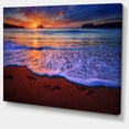 thumbnail image 2 of Colorful Sunset Over Beautiful Shore - Seashore Canvas Art Print, 2 of 3