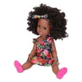 thumbnail image 4 of Muñeca linda, exquisita muñeca africana negra para niña, muñeca africana, funcionalidad versátil, 4 of 8