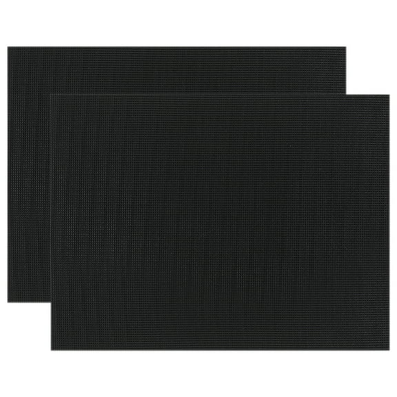 2-Pack Black Foam Fish Tank Shock Absorber Pad Backing Plate 40x30x0.6cm Aquarium Decoration