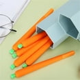 thumbnail image 3 of JGJJUGN 12 Pack Carrot Mechanical Pencil Set, Cute Carrot Gel Ink Pens, 0.5mm Refillable Fine Point Writing Instruments, Fun Office Supplies, Birthday Gift, Colorful Stationery, Smooth Writing Pens, 3 of 9