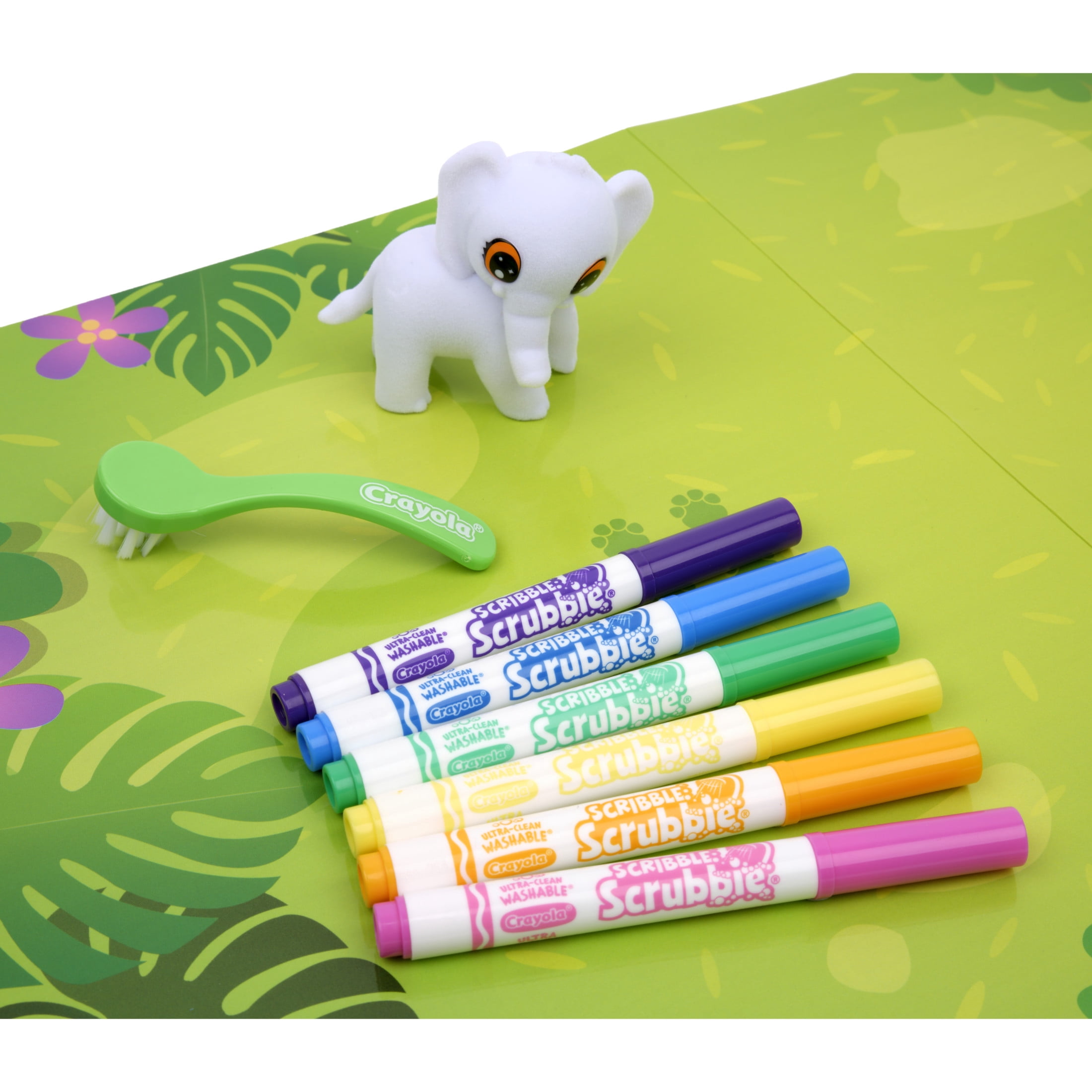Crayola Scribble Scrubbie Pets Color Blast, Jumbo Elephant Toy