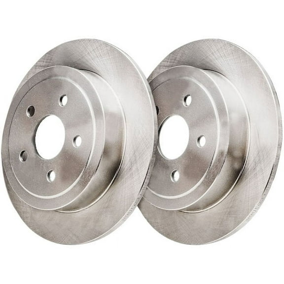Rear Brake Rotor Set - Compatible with 2001 - 2010 Chrysler PT Cruiser Naturally Aspirated 2002 2003 2004 2005 2006 2007 2008 2009
