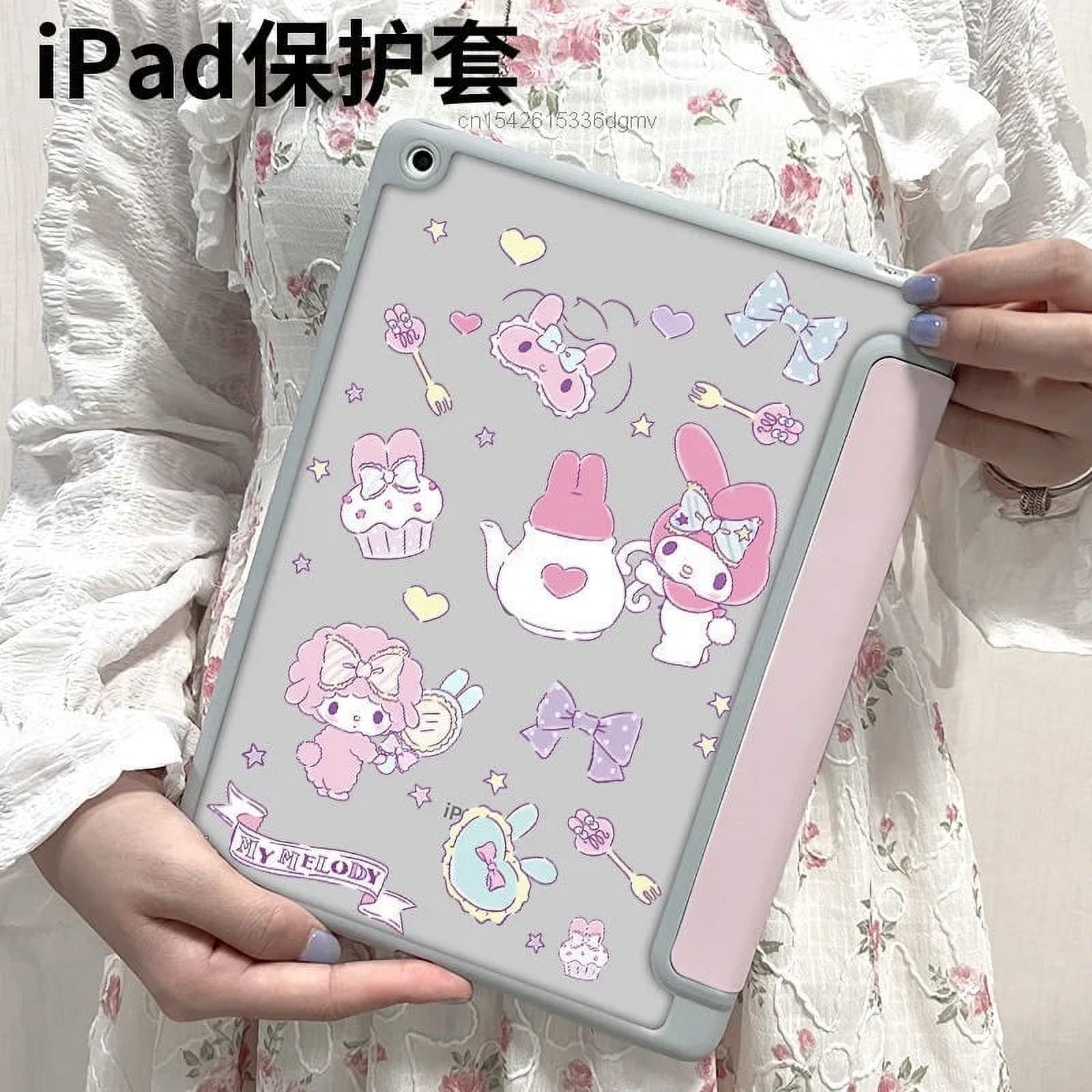 Sienne★コラボ★サンリオ★Cinnamoroll My Melody Ipad Pouch Sanrio My Melody Cinnamoroll IPad Case Acrylic Air 1 2 3