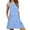 Blue White Flower, variant on Anyjoin Women's Summer Dresses Beach Floral Tshirt Sundress Sleeveless Pockets Casual Tank Dress