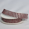 thumbnail image 2 of Crystal Rubies Craft Ribbons Trim with Silver and Red Setting 0.75" x 2 Yards, 2 of 2