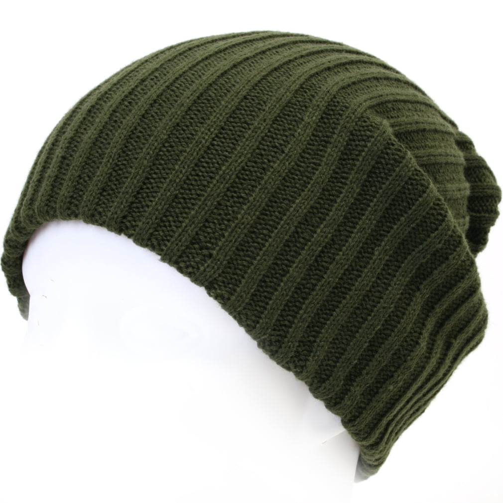 ililily Stretch-fit Ribbed Knit Beanie 