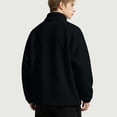 thumbnail image 5 of Men's Full Zip Fleece Jacket Lightweight Warm Soft Polar Jackets Long Sleeve Stand Collar Outdoor Hiking Casual Coat, 5 of 5