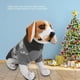 thumbnail image 2 of Lindo perro mascota ropa navideña copos de nieve impreso suéter de punto para perros pequeños (gris XS), 2 of 8