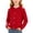Red, variant on Guluxicc Kids Girls Solid Color Stretch Knit Cardigan Crew Neck Long Sleeve Sweater 1-10 Years