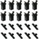 thumbnail image 1 of 10 Pairs Of Touch Top Lid Bin Latch Lock Plastic Spare Repair Replacement Black Compatible With Brabantia 3 To 50 Litre, 1 of 5