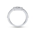 thumbnail image 4 of 1/20 CT Round Cut Natural White Diamond Accent Heart Promise Ring For Women In 10K Solid White Gold (Color: I-J, Clarity: I2-I3, 0.05 Cttw) -7, 4 of 6