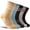 Multicolor, variant on 5 Pairs Merino Wool Hiking Socks Warm Thermal Winter Cozy Cushioned Moisture Wicking Socks for Women & Men