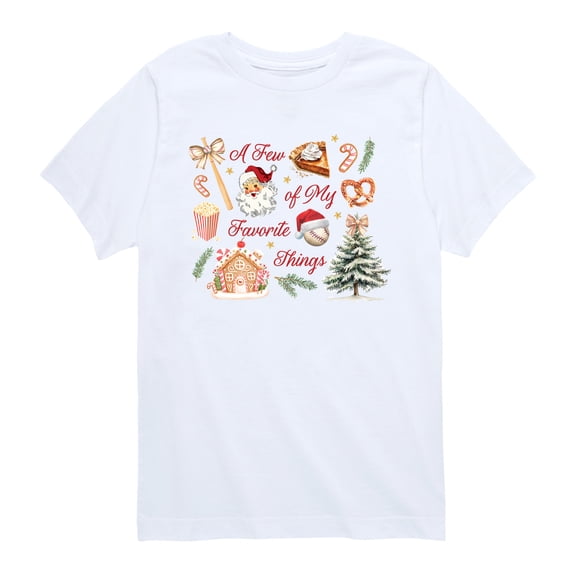 Instant Message - Baseball Favorite Things Short Sleeve Graphic T-Shirt