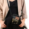 thumbnail image 4 of XYZCANDO American Flag Bear Mini Cross Body Cellphone Handbag for Women Lightweight Crossbody Purse Halloween Cell Phone Wallet Small Coin Bag Casual Case Pouch for Yoga Hiking Work, 4 of 7