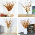 thumbnail image 5 of 24 piezas de tallos de eucalipto artificiales dorados CHAO 14 pulgadas, 5 of 5