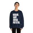 thumbnail image 3 of Fireman Dad Fathers Day Birthday Ideas Sweatshirt, Gifts, Crewneck, 3 of 4