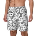 thumbnail image 2 of Balery Hand Drawn Snake Mens Swim Trunks Swim Shorts for Men Quick Dry Inseam Beach Shorts with Compression Liner Pocket-XX-Large, 2 of 9