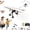 Single Battery, variant on Rc Paper Airplane Kit with Gyro Stabilizer,DIY Electric Remote Control Plane with Dual Propellers,Lightweight Foldable Flying Stem Toy Micro Fixed Wing Drone,Drone Stem Toy Tech Gadgets Gift