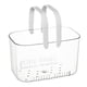thumbnail image 2 of Cesta de Caddy de Ducha, Cesta de Ducha de Ducha Transparente Canasta Multipósito de Gran Capacidad Diseño Hueco Liviano para Baño, 2 of 7
