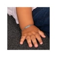 thumbnail image 4 of 14k White Gold 4.5-5.5" Classic Figaro Identification Baby / Toddler / Kids Bracelet, 4 of 6