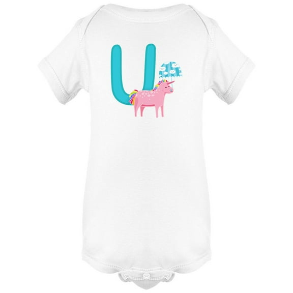 U Is For Unicorn Bodysuit Infant -Image by Shutterstock, Newborn