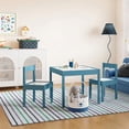 thumbnail image 3 of Mainstays Kids 3-Piece Dry Erase Activity Table and Chair Set for Learning, Drawing & Creative Play, Blue, 3 of 8