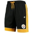 thumbnail image 2 of Men's Starter Black/Gold Pittsburgh Steelers Fan Favorite Fashion Shorts, 2 of 3