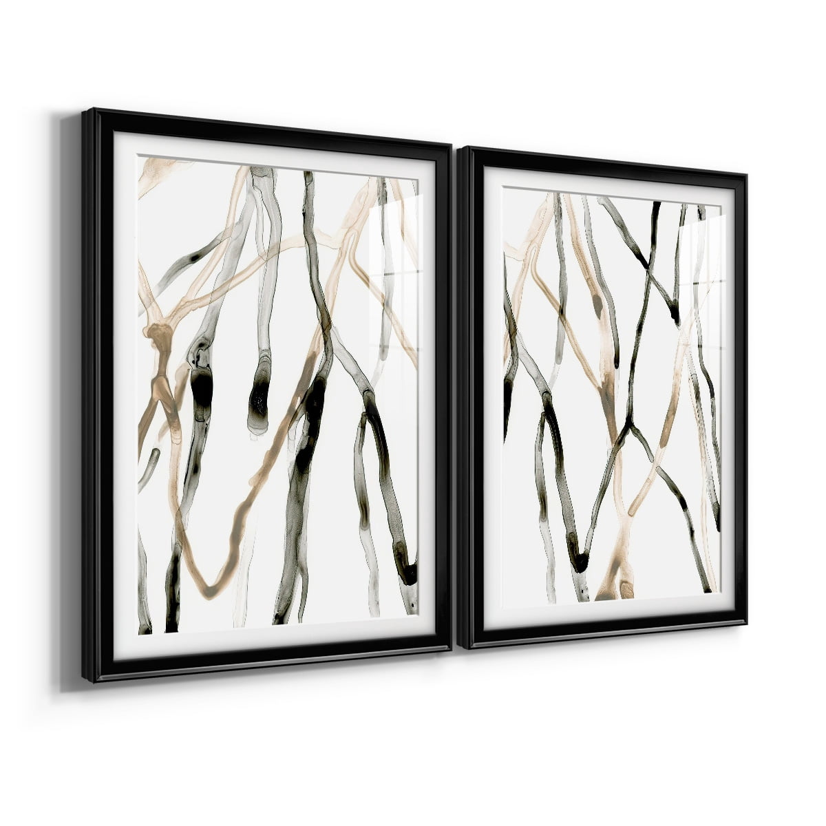 Wexford Home Runnel XI Premium Framed Print, 26.5" x 36.5" - Ready to Hang, Black (Set of 2)