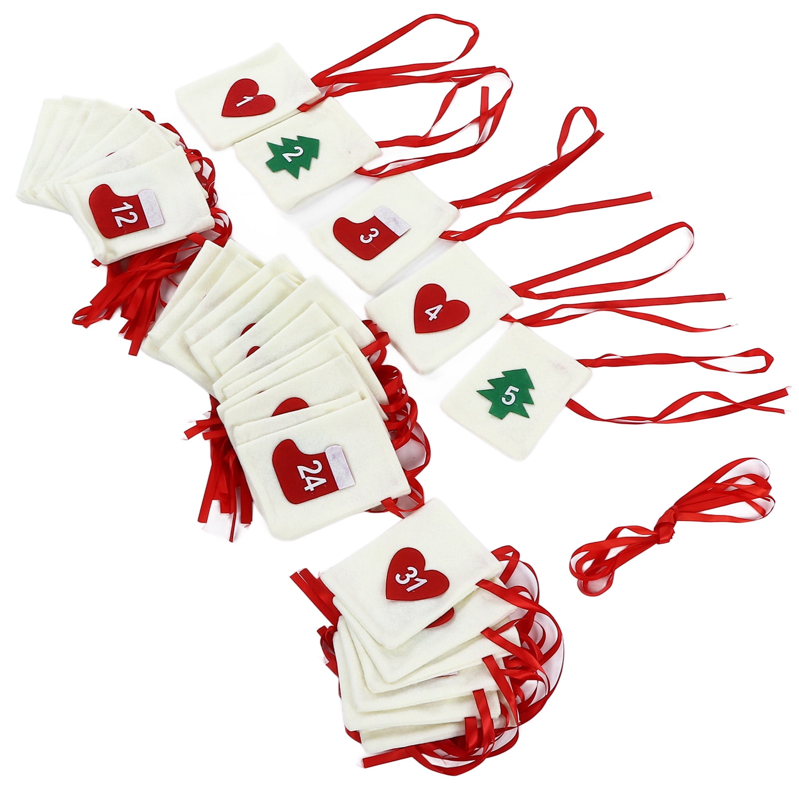 ESTINK Christmas Advent Calendar Bags 31 Days Hanging Countdown Felt Gift  Pockets For Party Festival Decoration,Christmas Advent Calendar Bags,Christmas  Advent Bags - Walmart.com