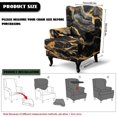 thumbnail image 7 of HUISEFOR Wing Chair Slipcovers, Stretch Wingback Chair Covers, Printed, Anti‑Scratch, Easy to Install, Full Protection, Furniture Protector for Living Room, Black Gold Marble, 7 of 7