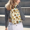 thumbnail image 6 of Naloa Honeycomb And Honey Canvas Backpack for Men Women Rucksack Casual Travel Daypack College Tote Satchel Bookbag for Teens-Medium, 6 of 7