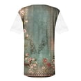 thumbnail image 4 of DPTALR T-shirts à Imprimé Floral Femmes Dentelle Confortable Chemisiers Féminins Tops, 4 of 5