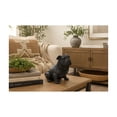 thumbnail image 5 of DecMode Black Modern Polystone Sitting Bulldog Carved Sculpture, 17"W x 13"H, 5 of 16