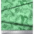 thumbnail image 2 of Soimoi Modal Satin Fabric Floral & Paisley Ethnic Print Fabric by the Yard 42 Inch Wide, 2 of 3