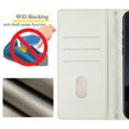 thumbnail image 4 of Quilted Wallet Case for Google Pixel 9 with RFID Blocking Slots & Wrist Strap Stand Cover Pink, 4 of 5