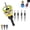 Yellow, variant on Two-Flute Counterbore with Depth Stop, 4PCS Countersink Drill Bit Set – Adjustable Depth Stop Collar, Tapered Head Counter-Bore, Hex Shank for Wood, MDF, Particleboard, Precise Depth Control (Blue)