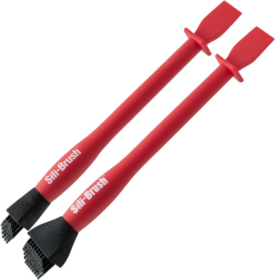 Sili-Brush - Silicone Glue Brush with Applicator (1" and 1/2" Brushes) Glue Dries and Peels Off. Ideal for Wodworking, Arts, Crafts, Around The Home and Hobbyists. Tips Made from Silicone Rubber