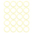 thumbnail image 1 of 20Pcs Plastic Loose Leaf Rings, Flexible Buckle for Cards and Files, Ideal for Binders, Business and Note Cards, 1 of 8